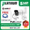IP CAMERA 5MP Outdoor PoE PLATINUM Full HD Onvif Garansi Resmi 3Th