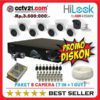 Paket Lengkap 8 Camera cctv HILOOK Full HD 1080p 2MP DVR+KABEL-100M+HDMI Garansi Resmi Hilook 2 Tahun cctv21.com WA-0816772277