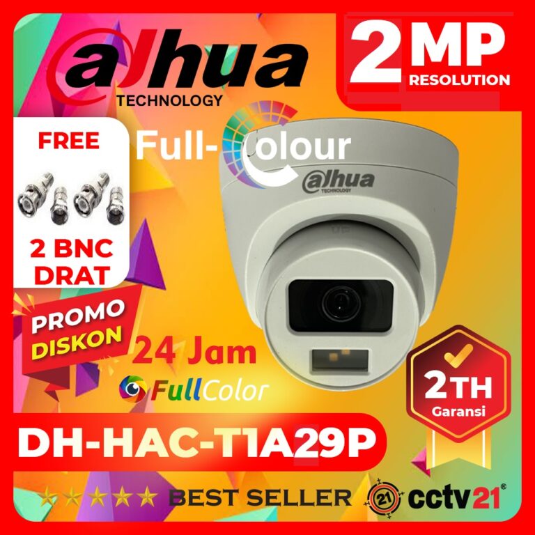 Kamera Mp Indoor Dahua Dh Hac T A P Cctv Full Color Colorvu Free Bnc Garansi Resmi Dahua