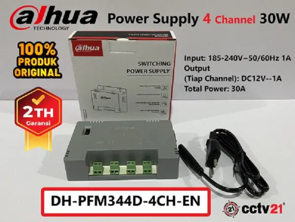 Power Supplay Adaptor DAHUA 4Ch 30W cctv21.com Harga Lagi Promo WA-0816772277