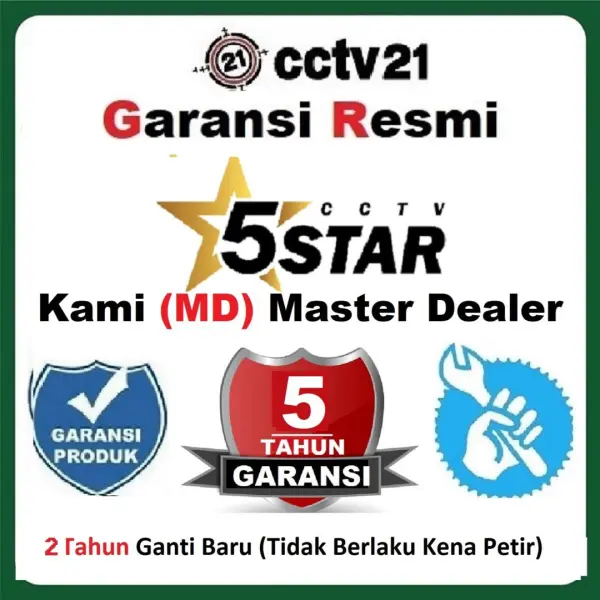 Kamera 5MP indoor 5-STAR ColorVu 24Jam Selalu Berwarna Garansi 5Th Promo cctv21-WA-0816772277 - Image 3