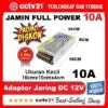 Power Supplay / Adaptor Jaring Output DC12V Murni 10A Kecil cctv21-WA-0816772277