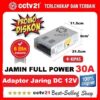 Adaptor Jaring / Power Supplay+Kipas Output DC12V Murni 30A Garansi 1Th cctv21.com Harga Promo-WA-0816772277