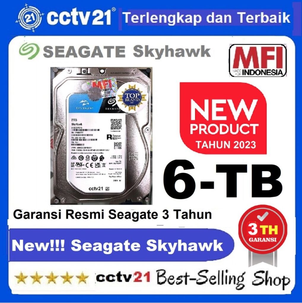 Hardisk Hdd Harddisk Seagate Sky Hawk Mfi 6tb Garansi Resmi 3 Th Harga Installer 9825