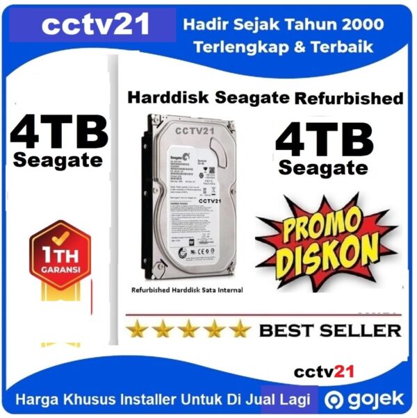 HARDDISK / HDD -Rfb-SEAGATE-4TB Garansi 1Th cctv21.com WA-0816772277