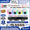 Paket 4 Camera 2MP ColorVu Platinum-Technology Full Color 24Jam Selalu Berwarna DVR+Kabel 80M Harga Promo cctv21-WA-0816772277
