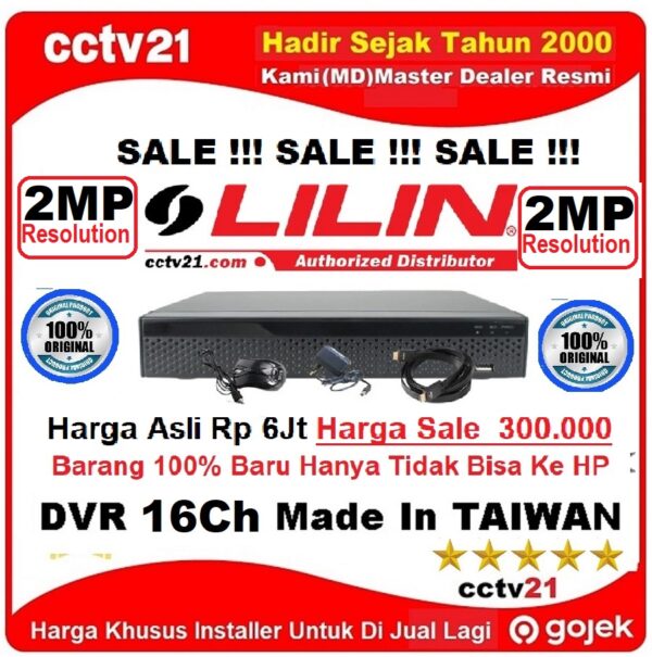 SALE!!! DVR 16CH 2MP H-265 Harga Sale Rp,300.000 CCTV21
