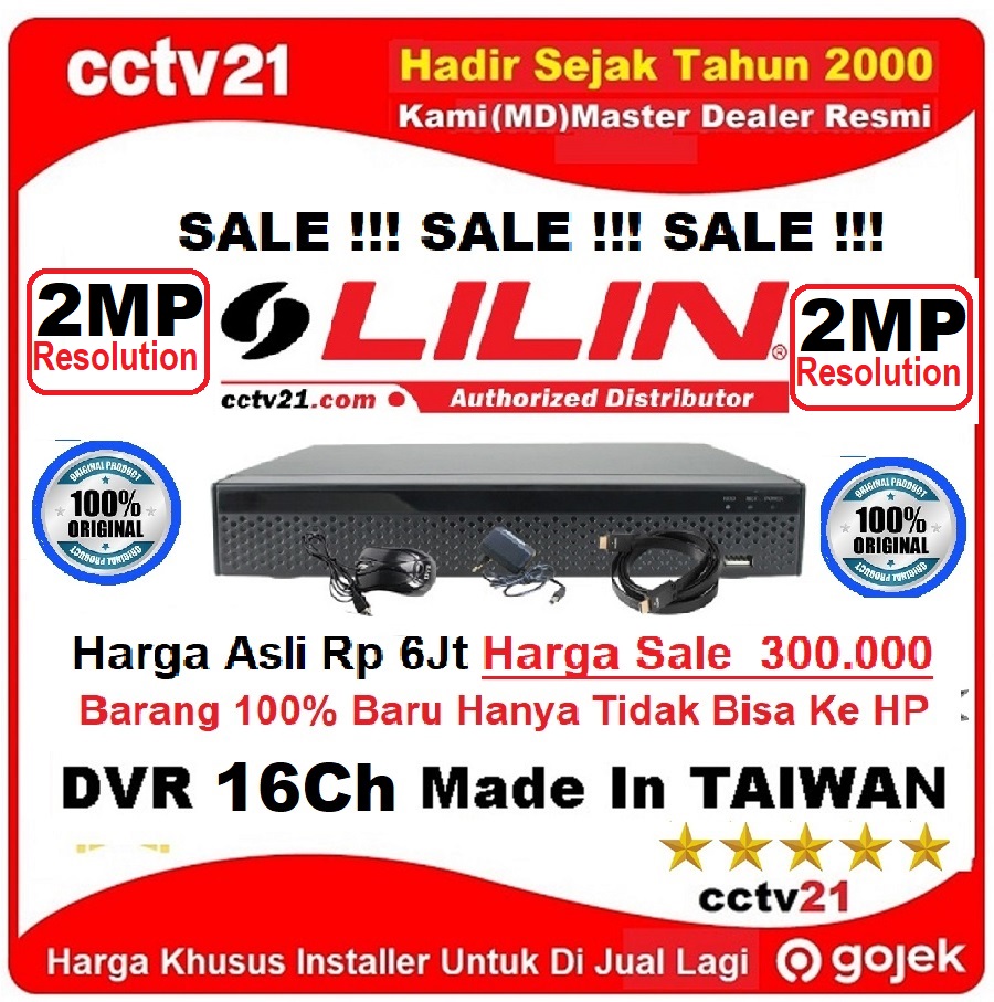 SALE!!! DVR 16CH 2MP H-265 Harga Sale Rp,300.000 CCTV21
