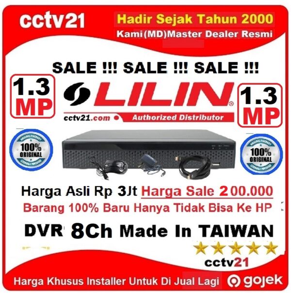 SALE!!! DVR 8CH 1.3MP H-264 Harga Sale Rp,200.000 CCTV21